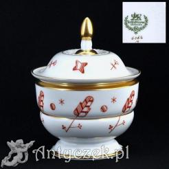 Antyk z epoki art deco - porcelanowa bomboniera