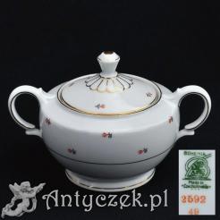 Porcelanowa cukiernica Sygnowana Bohemia