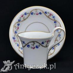 Markowa Filiżanka z talerzykiem - fason Empire
