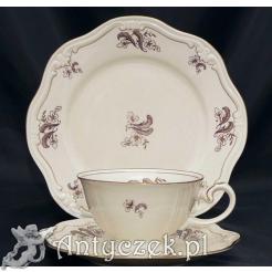 Piępny zestaw śniadaniowy z markowej porcelany Carstens