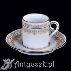 Filiżanka w stylu Empire stara porcelana Bohemia