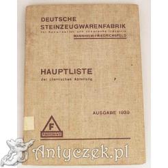 Dawny katalog ceramiki kanalizacyjne oraz laboratoryjnej