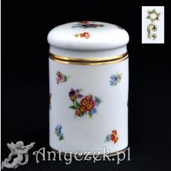 Herbatnica z porcelany ręcznie malowanej i sygnowanej
