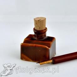Stary kałamarz ze śląskiej porcelany