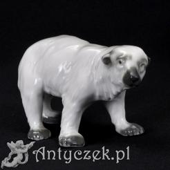 Stara porcelana - figurka niedźwiedzia polarnego
