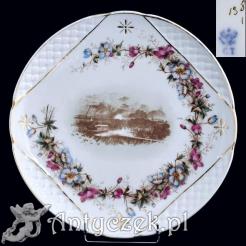 Ekskluzywna patera z porcelany śląskiej końca XIX wieku