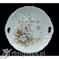 Patera z pięknie zdobionej porcelany