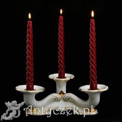 Porcelanowy świecznik ze śląskiej porcelany Tiefenfurt