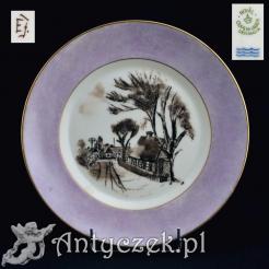 Kolekcjonerska porcelana Kopenhaga Dania - talerz malowany