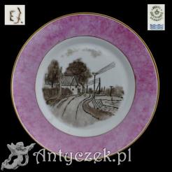 Obraz malowany na porcelanie - ozdobny talerz Royal