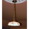 Wisząca lampa ART DECO ! klosz biały zdobiony kwiatami