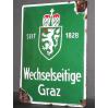Stara tablica (szyld) ubezpieczeniowa GRAZ ! Unikat !