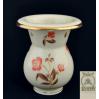 wazon z kwiatem i złoceniami - porcelana ECRU