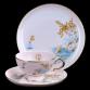 Egzotyczna filiżanka - różowa porcelana zestaw Bavaria Haviland