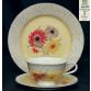 Rosenthal DORIT - kolorowe chryzantemy. Zestaw śniadaniowy ok 1930 rok