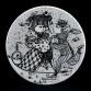 Styczeń - porcelanowa dekoracja JANUAR kolekcja Bjorn Wiinblad