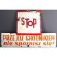 STOP nie spóźnisz się ! Tablica prosto z PRL'u